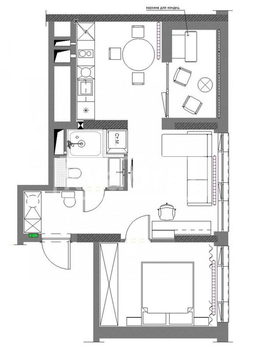 ECOFLOW Оренда 2к квартири 47м2 «ЖК Unit Home» вулиця Гарета Джонса 12