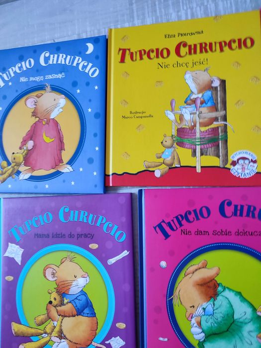 Zestaw 7 książek Tupcio chrupcio, duże książki, stan bardzo dobry