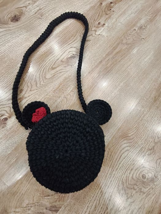 Ręcznie robiona torebka dla dziewczynki myszka miki