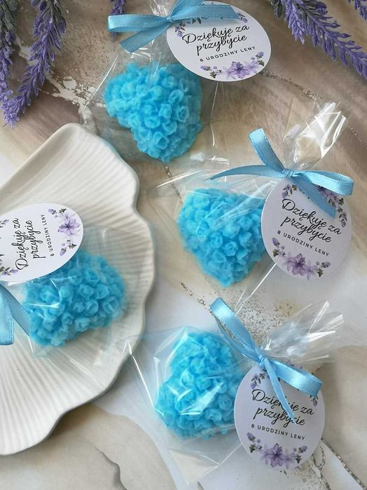 Mydełko prezent serce z róż różane podziękowanie upominek Dzień Mamy