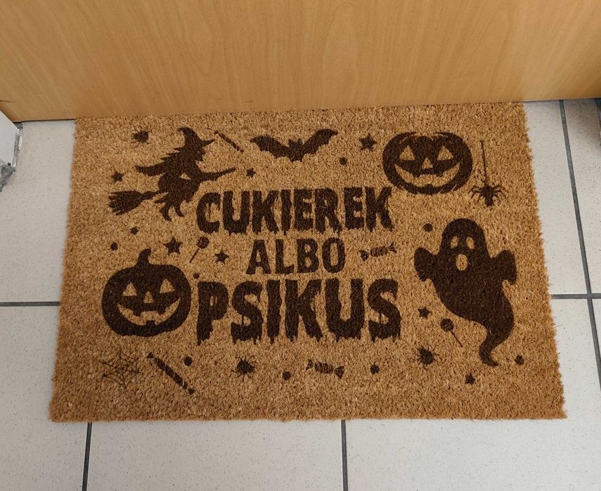 Wycieraczka na Halloween Dekoracja przed Dom Śmieszne i Straszne Wzory