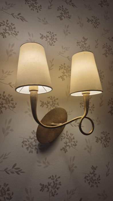 Lampa ścienna, kinkiet, podwójny
