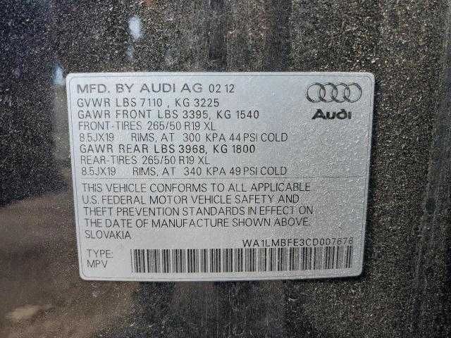 Audi Q7 Premium Plus 2012 TDI