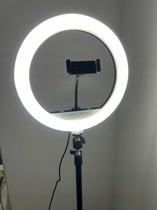 Lampa Pierścieniowa Led Ring Statyw Do Makijażu Selfie Uchwyt Telefon