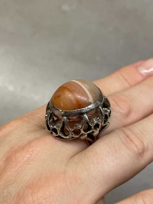 Olbrzymi Srebrny Pierścionek - 15,60g - PRL - VINTAGE - KRAKÓW