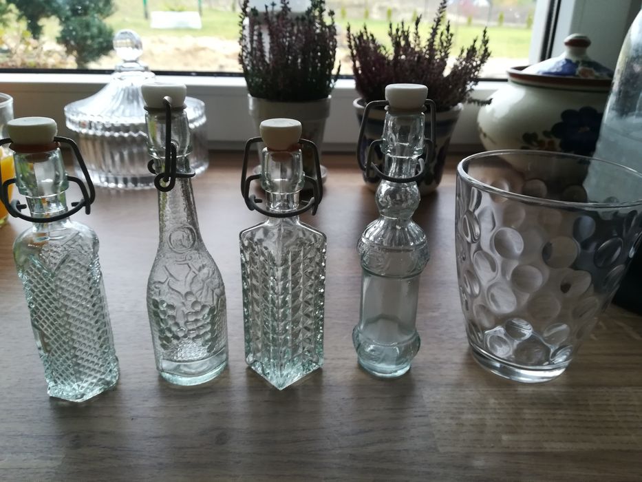 Mini butelki buteleczki ozdobne unikat