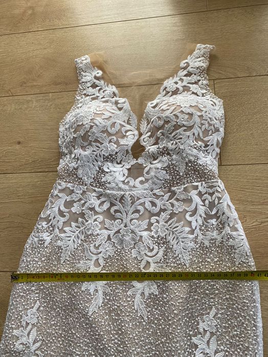 Suknia ślubna dopasowana rybka/syrenka XS/S