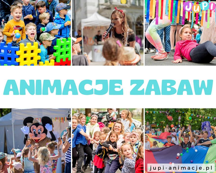 JUPI ANIMACJE - animatorki, żywe maskotki, atrakcje, warsztaty