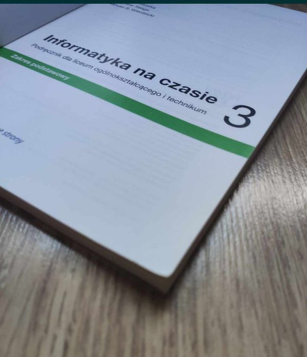 Informatyka na czasie 3 zakres podstawowy liceum ogólnokształcące