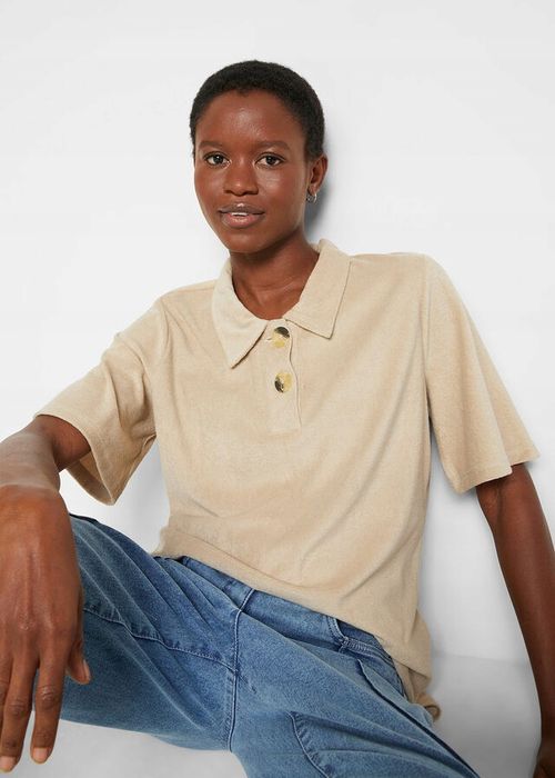 B.P.C t-shirt frotte z kołnierzykiem polo ^36/38