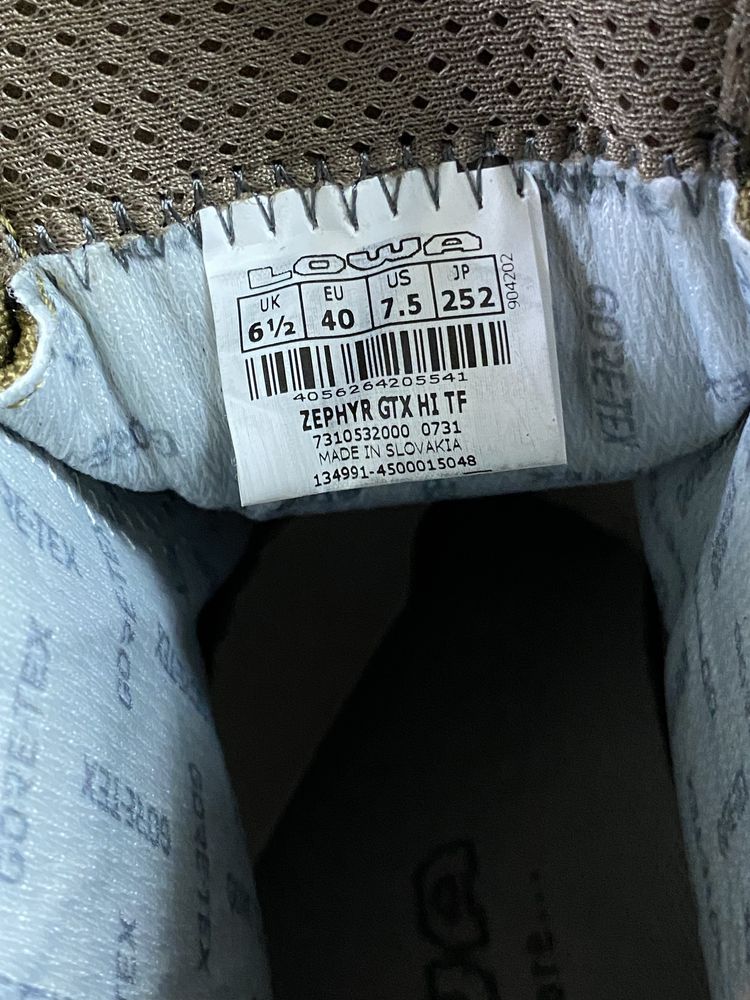 Знижка! 40р, 44р, 47р. Берці ОРИГІНАЛ ботінки Lowa Zephyr GTX Hi TF