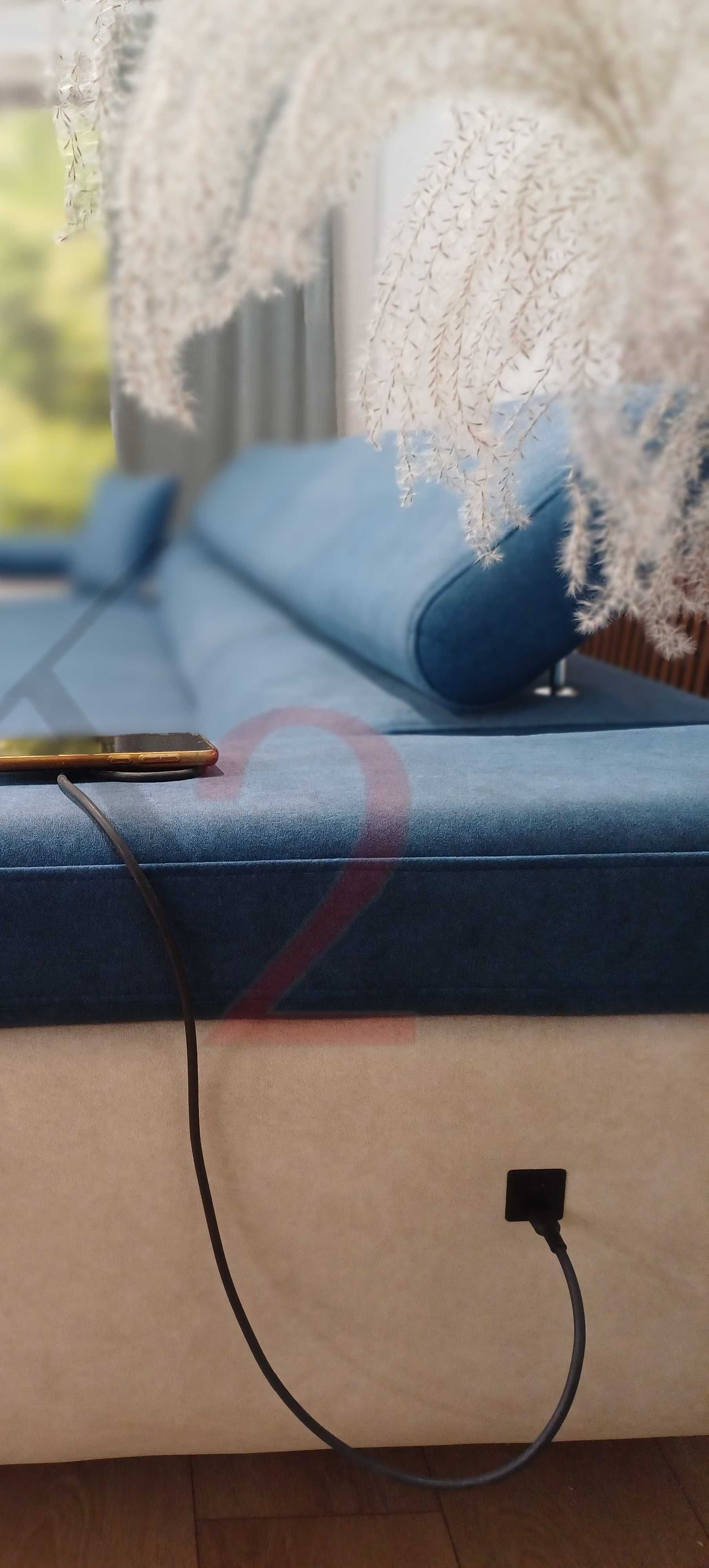 Narożnik ALEX MINI, rogówka, USB funkcja spania kanapa sofa gratisy