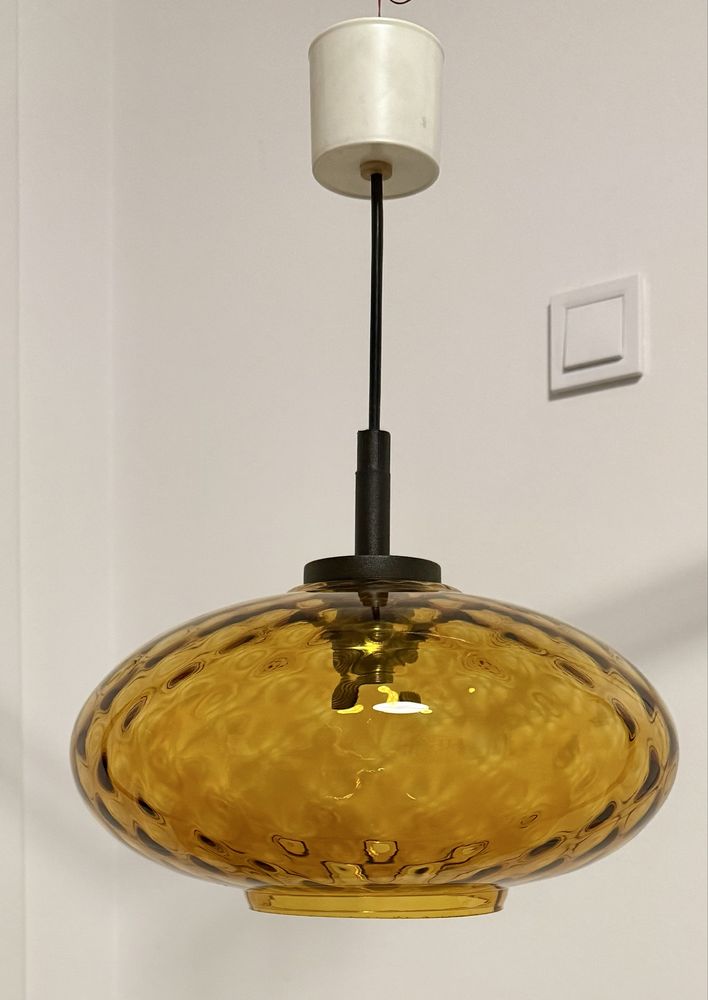 Lampa wisząca sufitowa Lumet Poznań, lata 60’te vitage, retro, PRL
