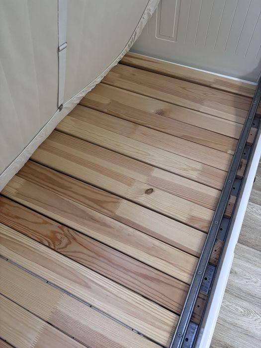 Łózko białe IKEA rozkładane