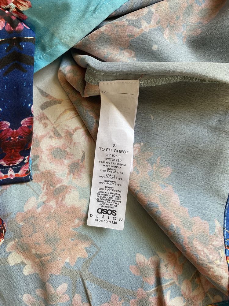 ASOS Design оригинал новая мужская гавайская рубашка оверсайз в принт