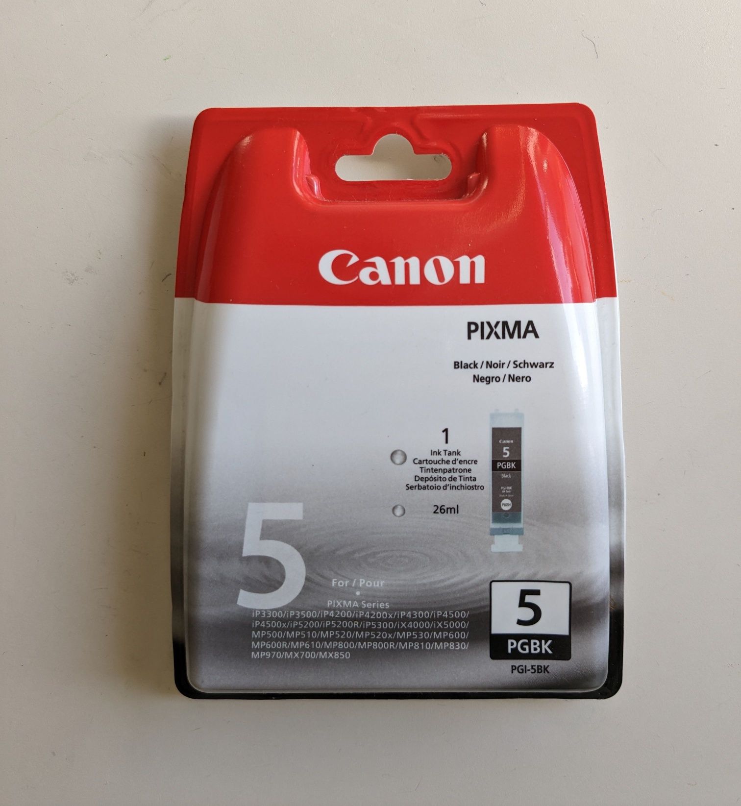 Tinteiro Canon original Pixma 5 PGBK