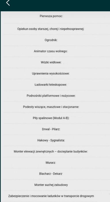 Uprawnienia na maszyny I sprzęty w 5dni