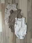 3pak body na ramiączkach H&M 74
