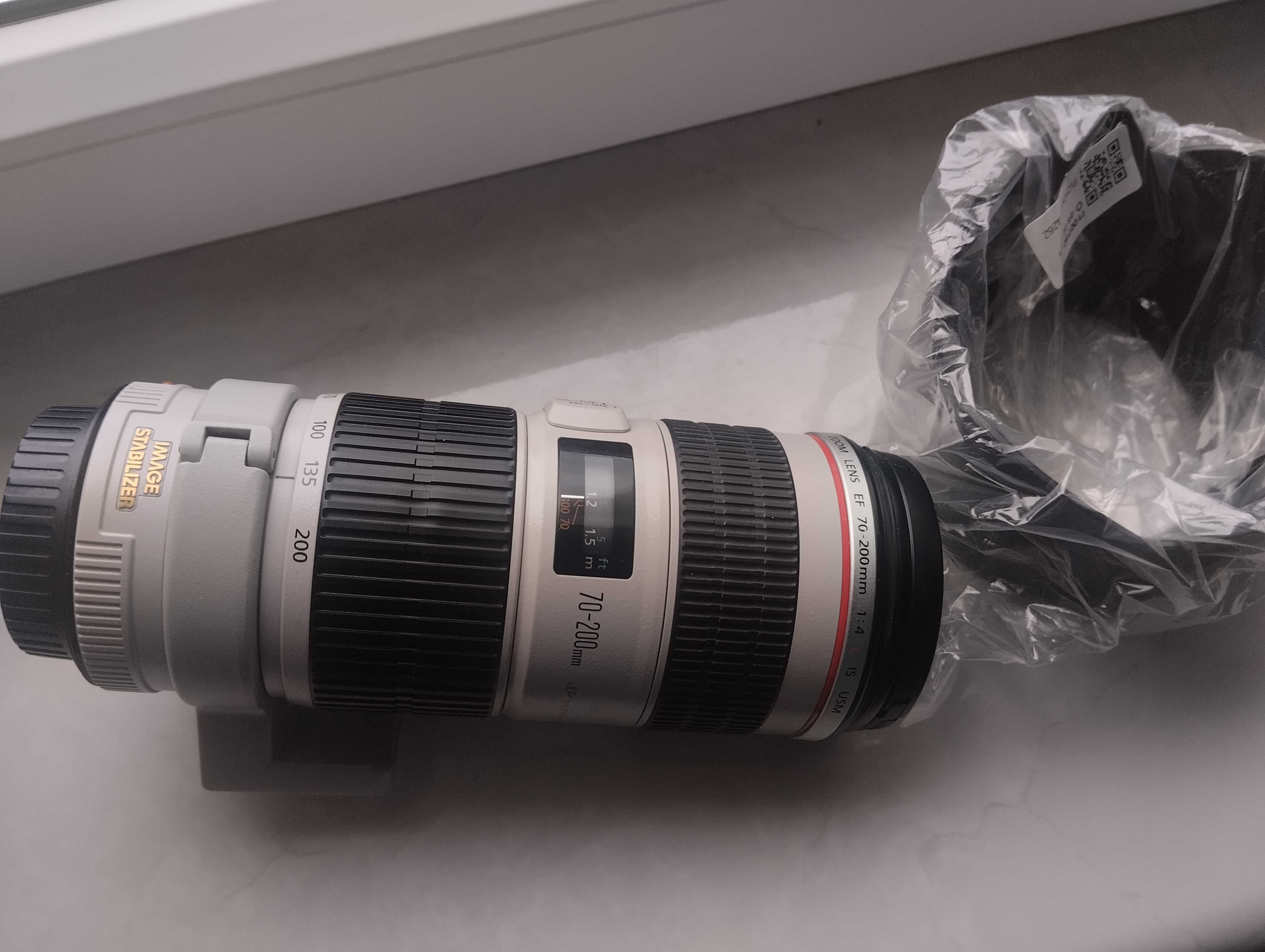 Об’єктив Canon EF 70-200mm f/4 L IS USM-з стабом +лапка+фільтр