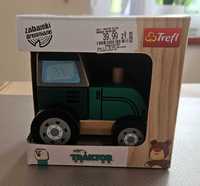 Traktor-zabawka drewniana