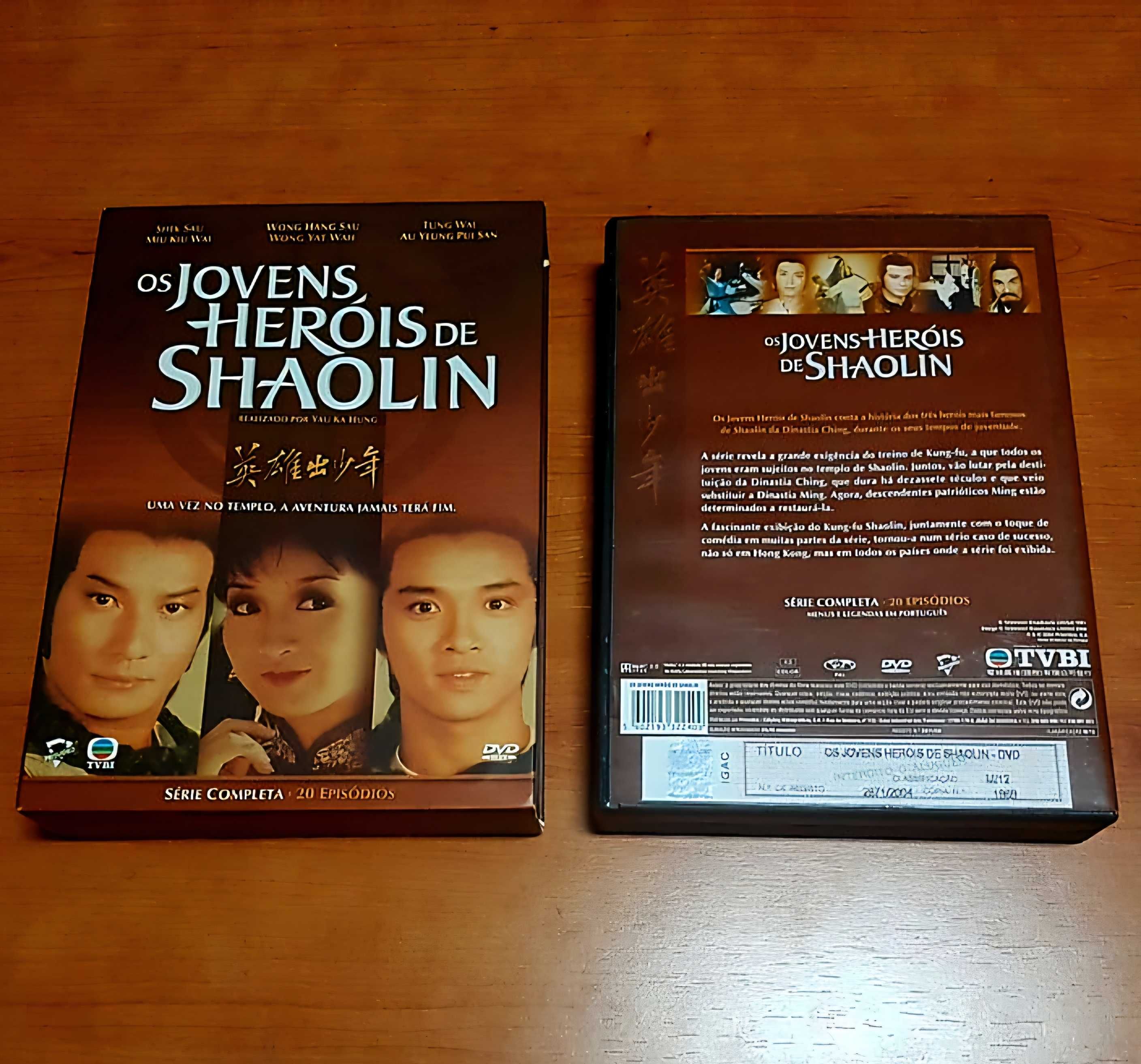 OS JOVENS HERÓIS DE SHAOLIN -Série Mítica Completa/20Episódios/5Discos