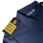 Koszulka mundurowa polo z pagonami granatowa 2XL NauticDecor