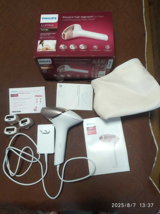 Фотоэпилятлор  Philips Lumea Prestige BRI956/00, б/у-состояние нового