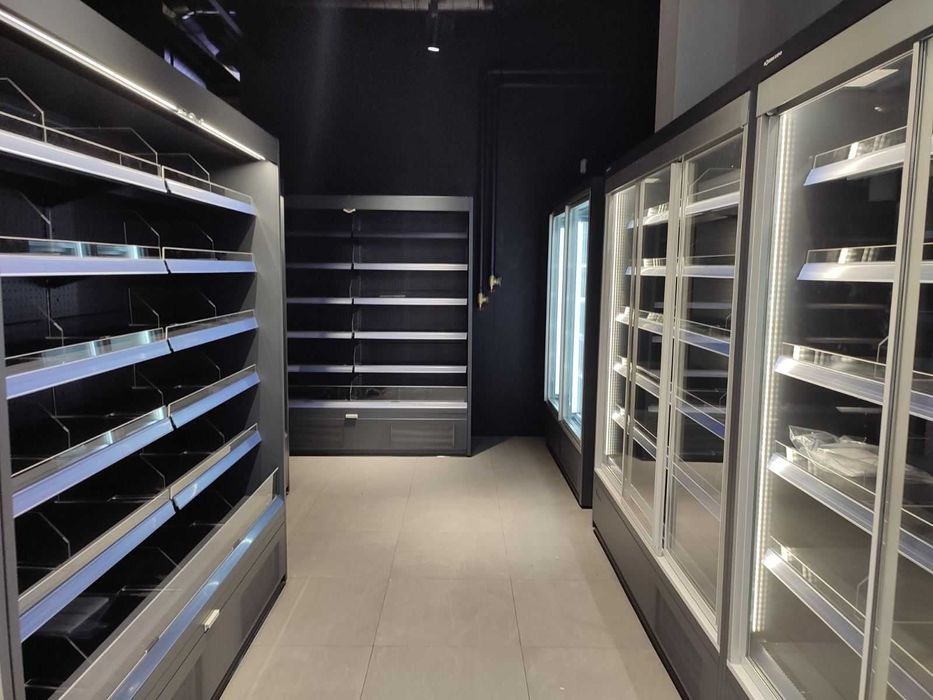 Торговое оборудование. Стеллажи торговые. Полки. Кассовые прилавки