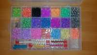 Резинки для плетения. Набор для рукоделия Loom Bands, пластилин