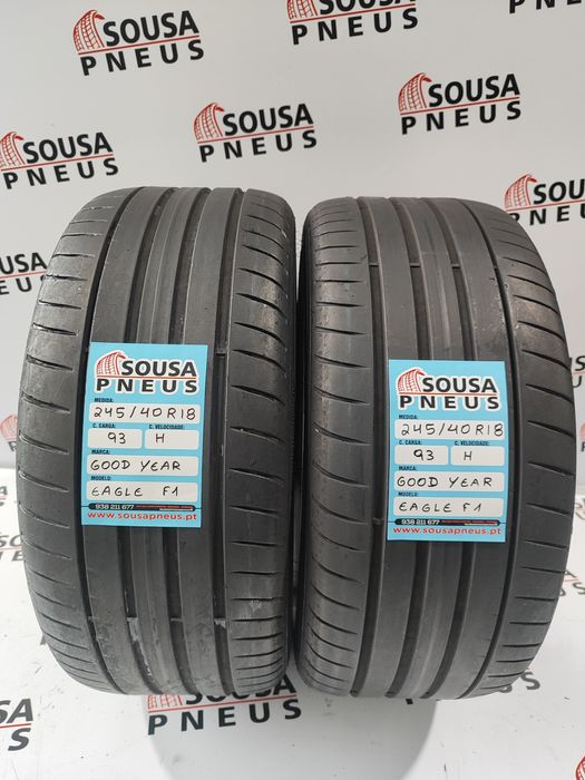 2 pneus semi novos good year 245-40R18 - Oferta dos Portes  140 Euros