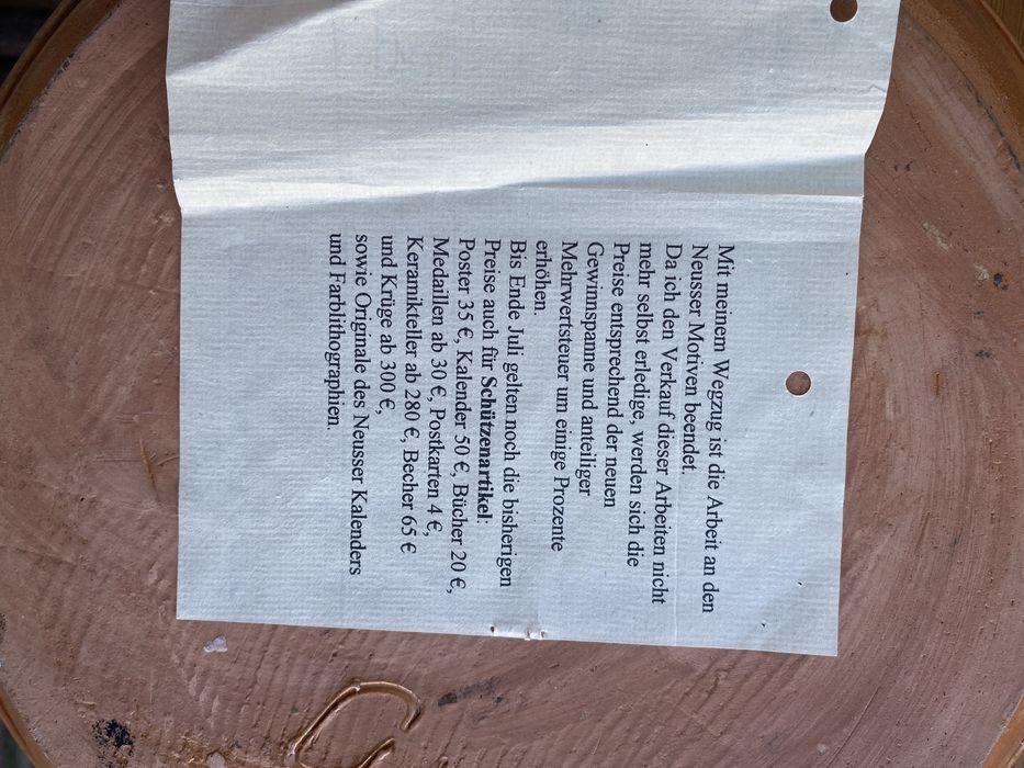 002 Talerz ceramiczny niemcy 36cm do powieszenia