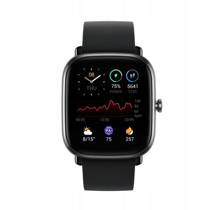 smartwatch amazfit gts 2 mini czarny bluetooth pulsometr żyroskop