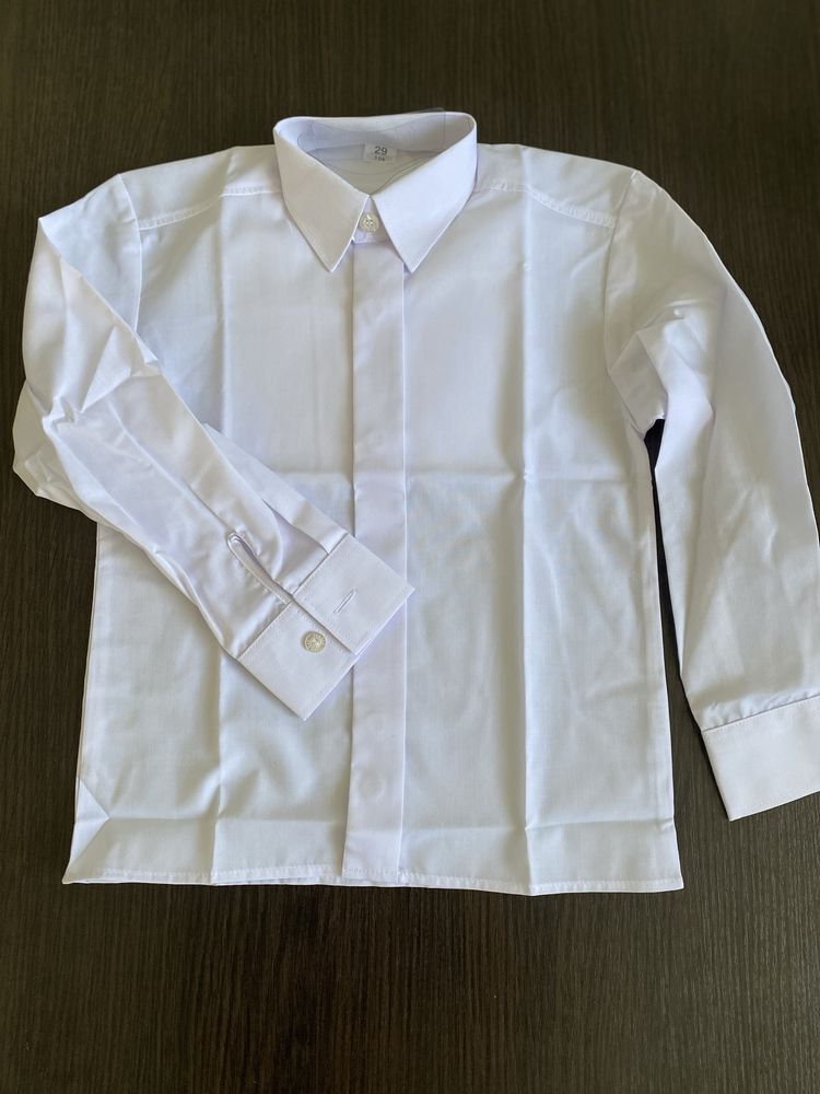Белая рубашка на мальчика, р. 104 см