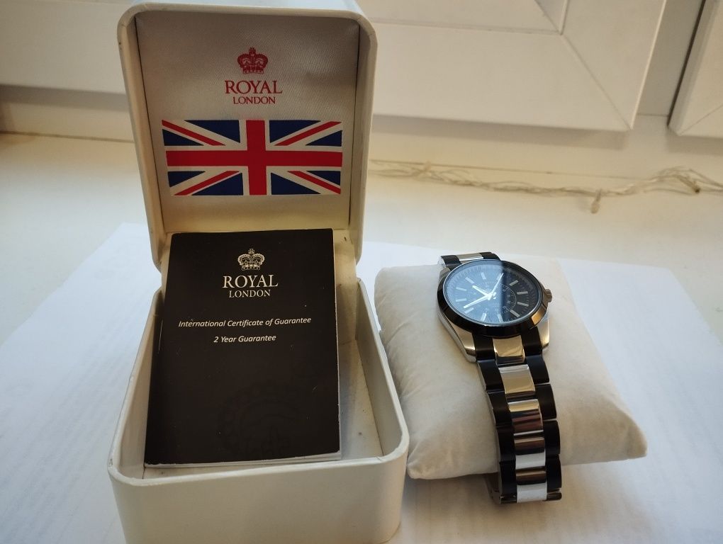 Мужские часы Royal London 40138-05, хорошее состояние