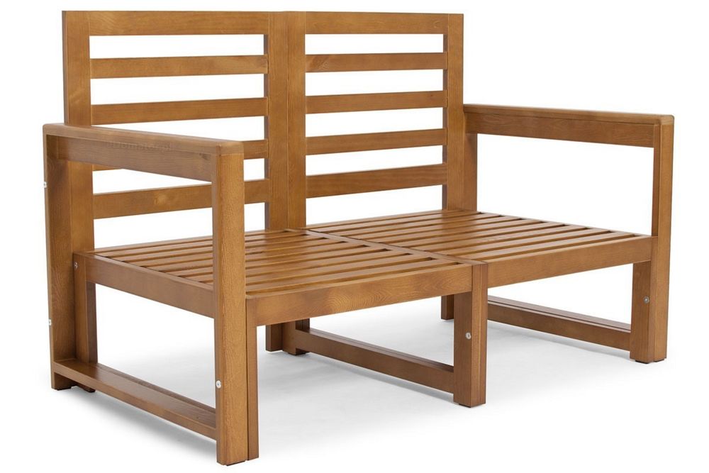 Sofa ogrodowa drewniana, kanapa ogrodowa 2-osobowa, ławka drewniana