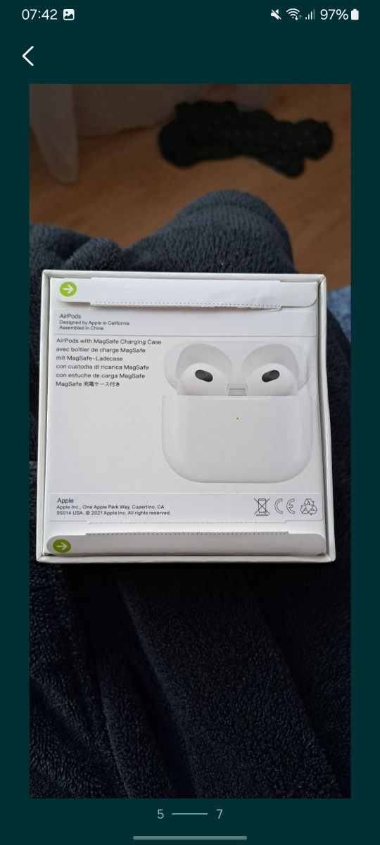 Гарнітура Apple Airpods 3