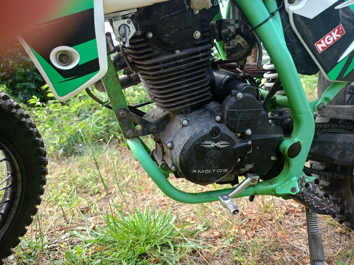 Motor Cross zielony