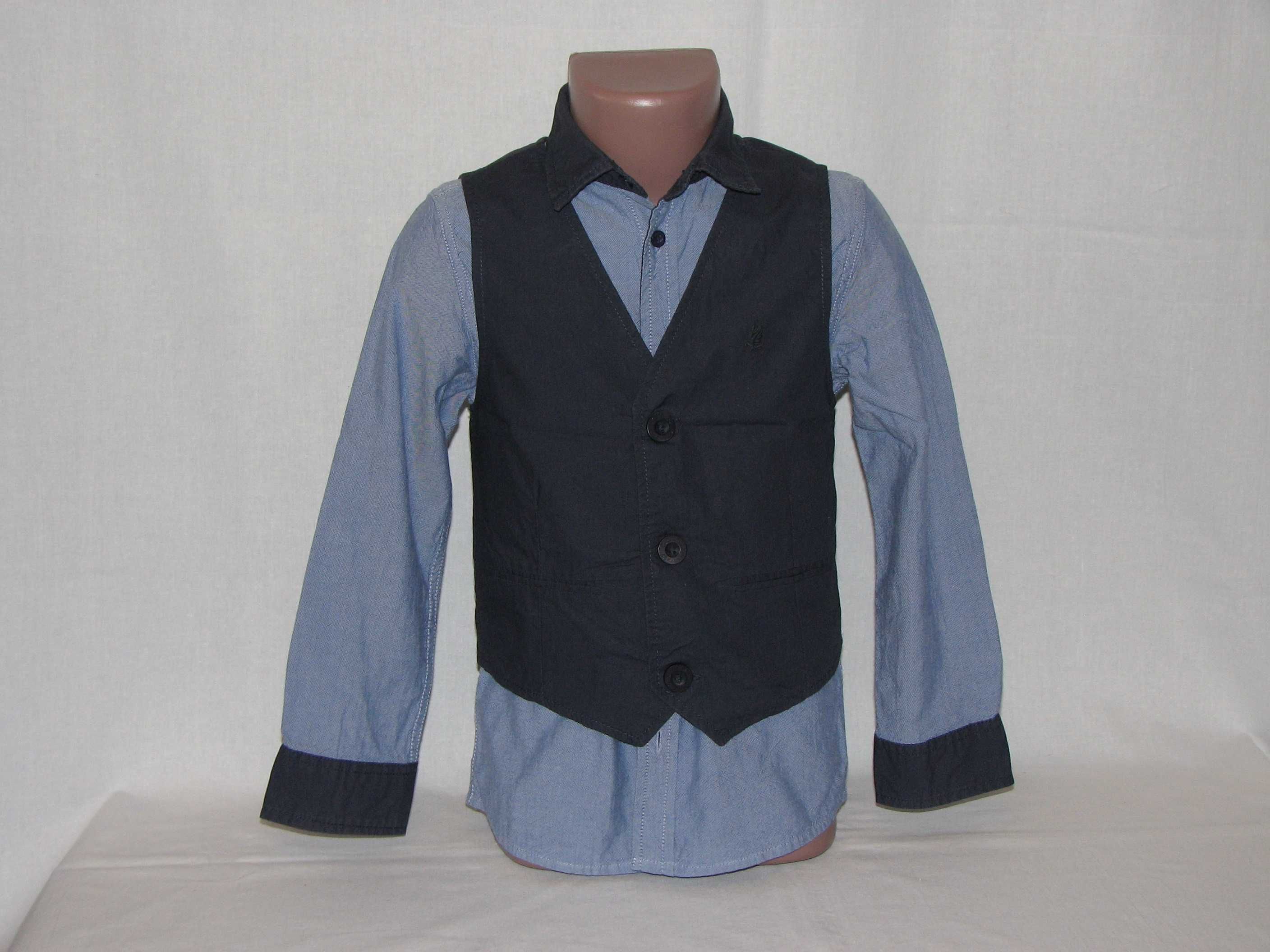 Комплект жилет і модна джинсова сорочка хлопчику Coolclub р. 116