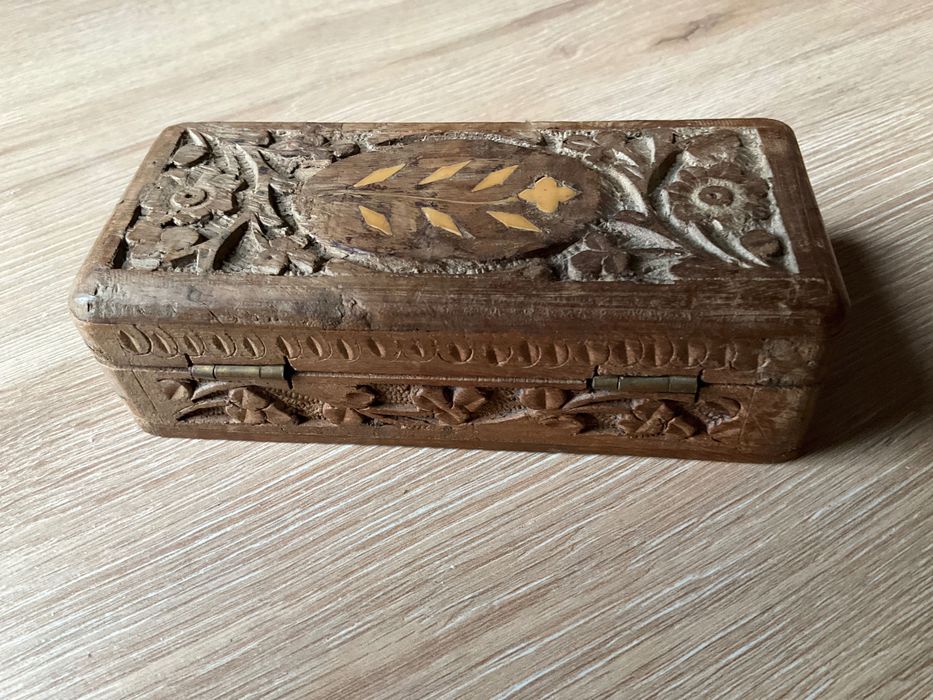 Caixa madeira retangular