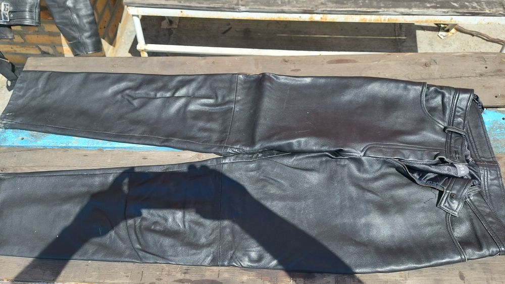 Мотоштаны кожанные натуральные
