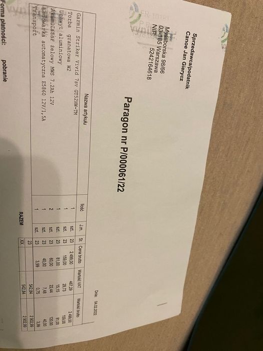 Echosonda Garmin Striker Vivid 7vs z przetwornikiem GT-52