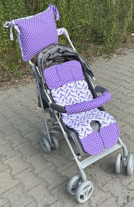 Wkładka do wózka z ochraniaczami Uniwersalna dwustronna WYPRZEDAŻ