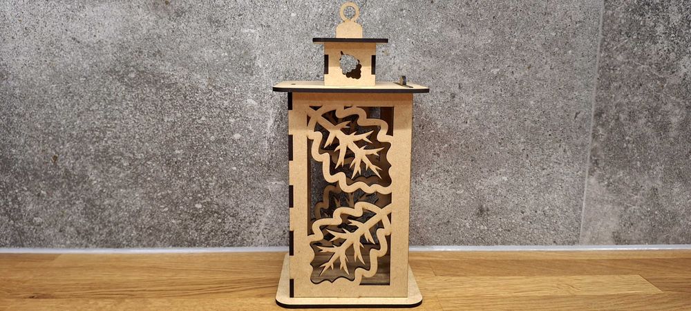 Jesienny nastrojowy lampion, wyjątkowy, poręczny, prezent, upominek