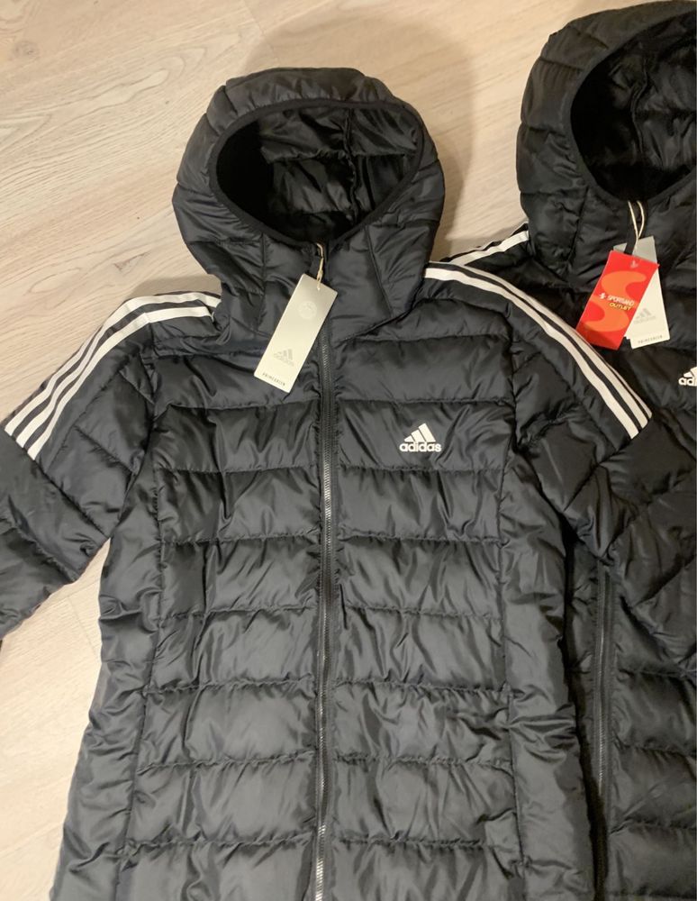 S i МКуртка ADIDAS Ess Parka пуховик пальто подовжена тоненька тепла