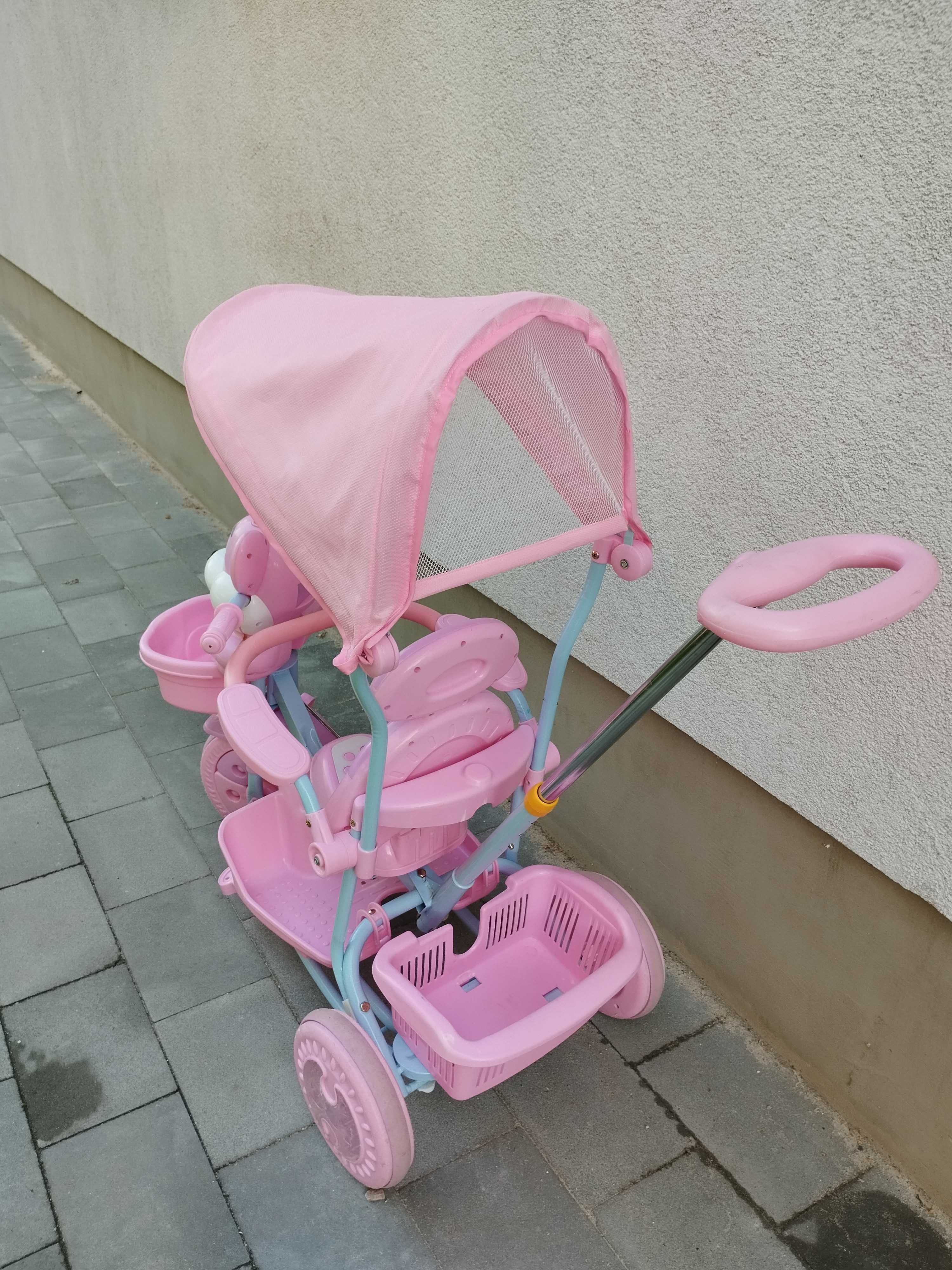 Rowerek trójkołowy 3w1 pchacz bujak