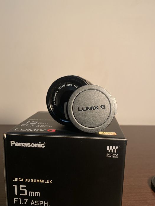 Обʼєктив lumix 15mm. F 1.7