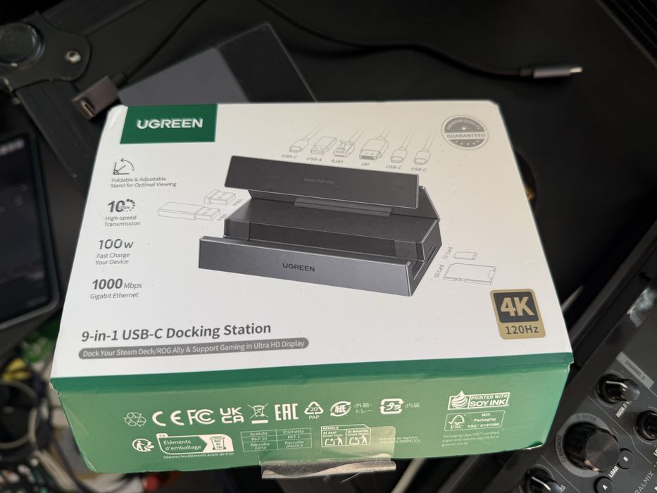 Stacja Dokujaca HUB - 9 w 1 - 10gb 120Hz PD USB C