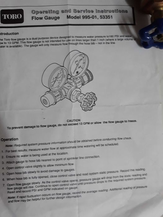 Sistema de rega ... Medidor de pressão