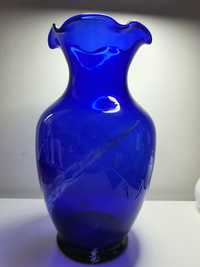 Duży wazon w kolorze Kobaltowym.