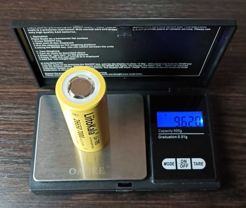 Акумулятор LiitoKala 26650 7000mAh Lii-70S великої ємності НОВІ Оригін